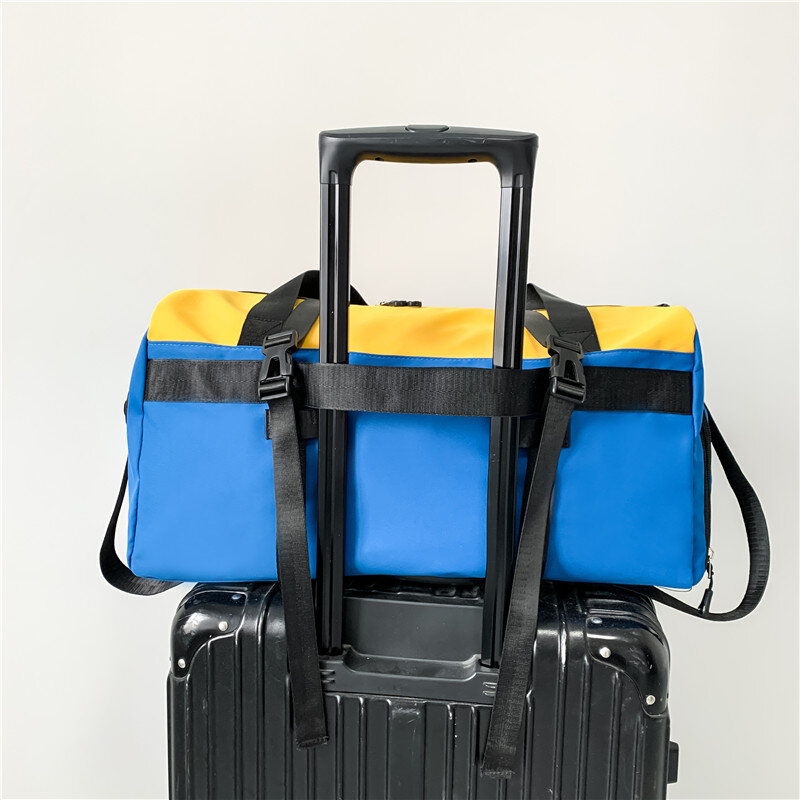 Yilian seco e molhado separado duffel saco de roupas masculinas e femininas grande saco campus saco de armazenamento bolsa de viagem na moda