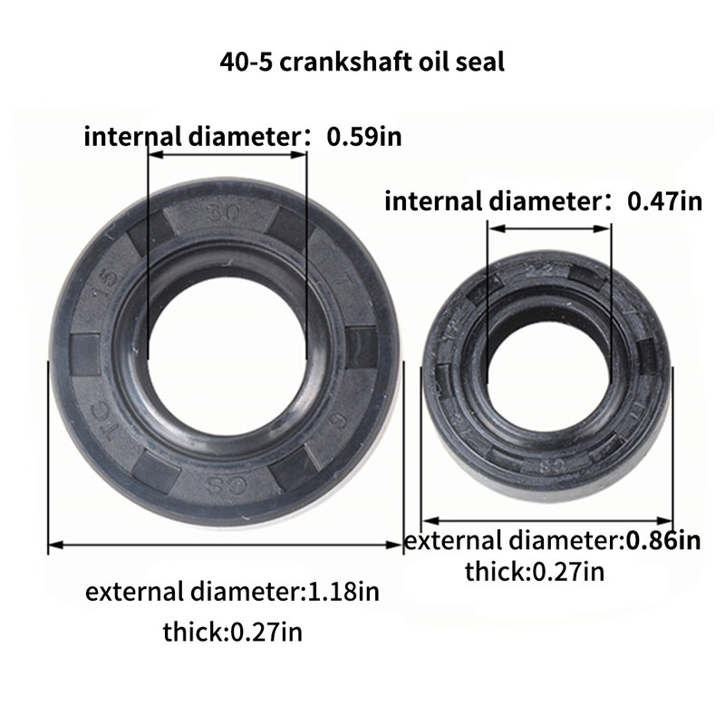 Oil Seal Brand New Rubber Seals Universal Durable Replacement Repair Gasket Mechanical Accessories Lawnmower 40-5