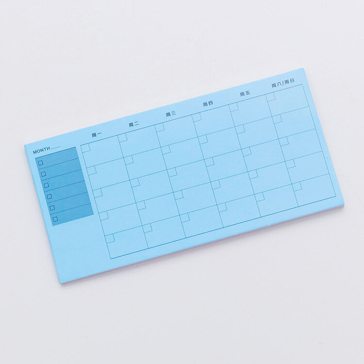 Korean Simple Daily Weekly List Study Office Supplies Message Memo Pads Schedule Label Paper Notebook Tearable Sticky Notes Tabs