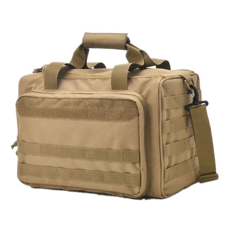 Tactical Range Bag Solid Color Waterproof Gun Shooting Pistol Case Pack Khaki Hunting Accessories Tools Sling Bag Camping