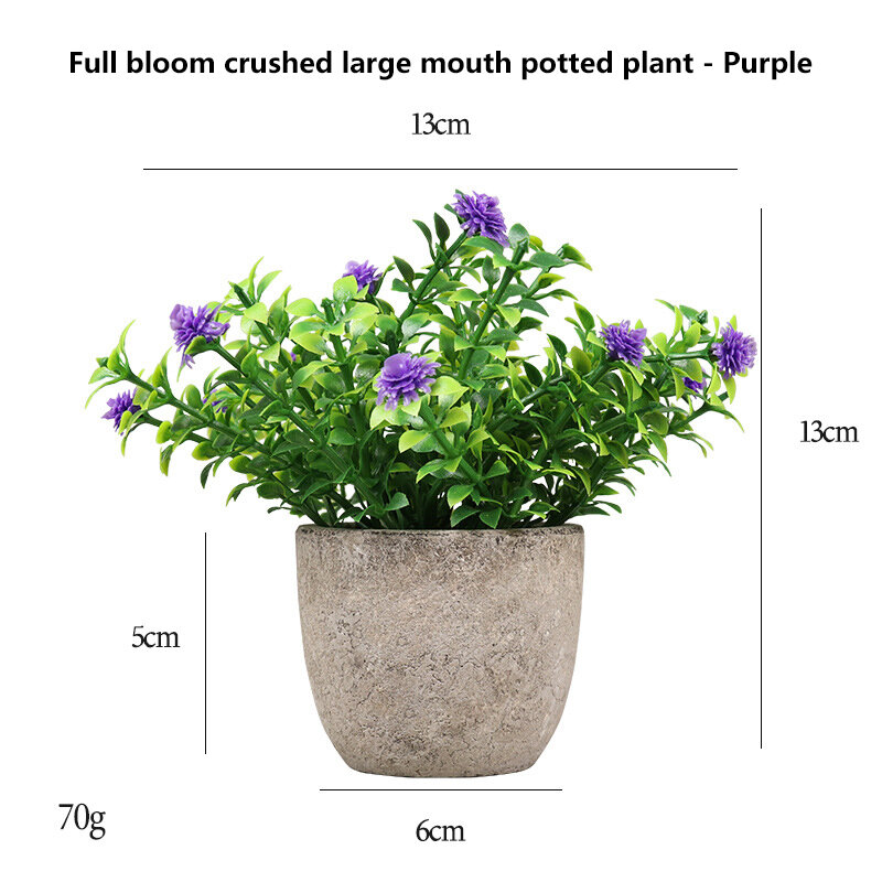 Künstliche Pflanzen Ins Kleine Gebrochene Blume Topf Mini Simulation Nette Geeignet für Büro Desktop Dekoration Bonsai Geschenke