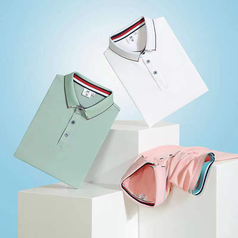 2023 nuova Polo maschile di marca camicie di colore solido ad asciugatura rapida risvolto magliette maschili T-Shirt Polo uomo per top maschili