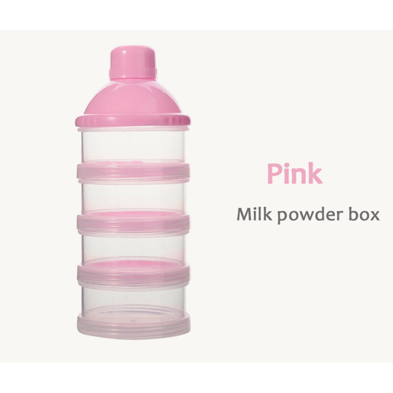 المحمولة الحليب مسحوق صيغة موزع الطفل الغذاء الحاويات وجبات خفيفة تغذية صناديق الاطفال الرضع طفل 4 طبقات الغذاء صندوق تخزين
