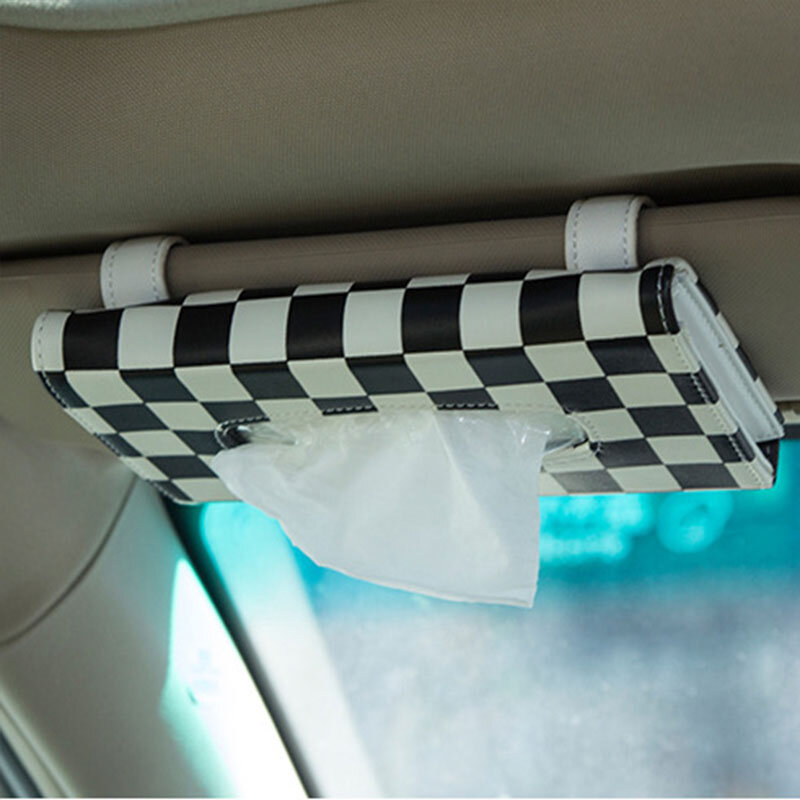Caixa de tecido do carro da caixa de tecido da viseira do sol acessórios da decoração caixas de tecido no carro caixas de tecido do carro