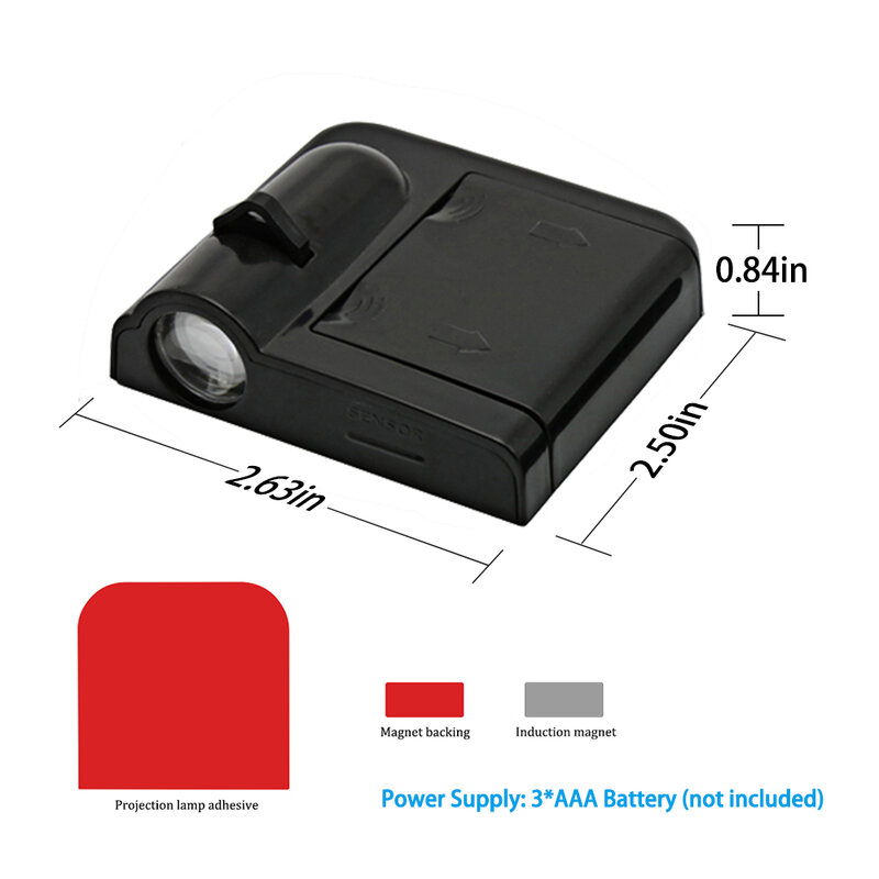 2 buah baru Universal Led pintu mobil Selamat Datang proyektor Laser Logo Ghost Shadow lampu malam nirkabel Aksesori Mobil kit untuk Acura