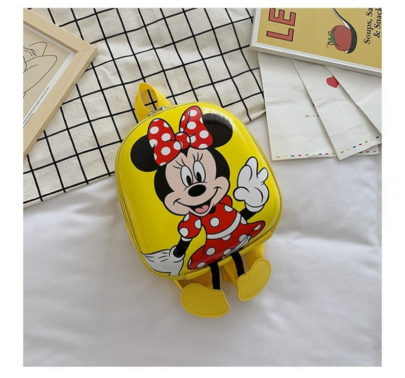 Disney kreskówka myszka miki tornister dla dzieci chłopcy i dziewczynki z przedszkola plecaki dla dzieci Minnie wysokiej jakości śliczne plecaki Eggshell