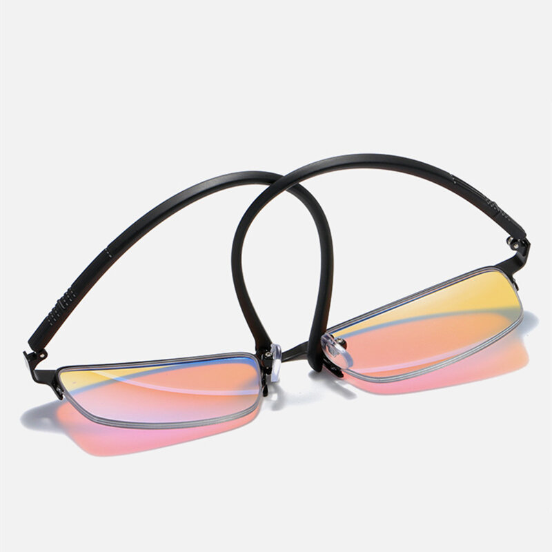 Óculos para pessoas com daltonismo colorblindness vermelho-verde e fraqueza de cor liga meia moldura lentes de revestimento de dois lados f558