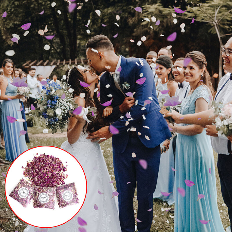 Confetes de casamento natural flores secas pétalas de rosa pop chá de panela festa de aniversário decoração diy presente do dia dos namorados