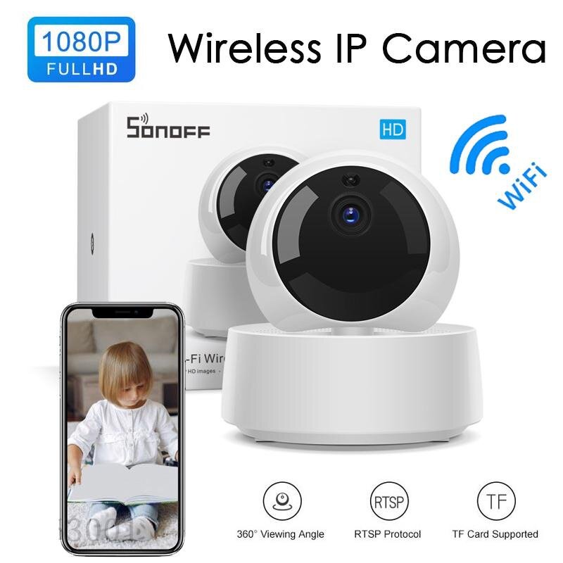 Minicámara IP inalámbrica GK-200MP2-B 1080P HD, videocámara inteligente con Wifi, 360 IR, visión nocturna, Monitor de bebé, vigilancia