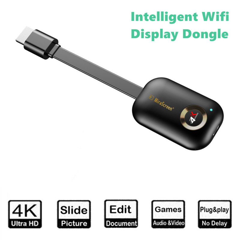 ميراكاست جهاز استقبال للتليفزيون HDMI متوافق لاسلكي واي فاي دونغل مرآة الشاشة أندرويد IOS 4K 5G استقبال anycast للهاتف المحمول هاتف لوحي