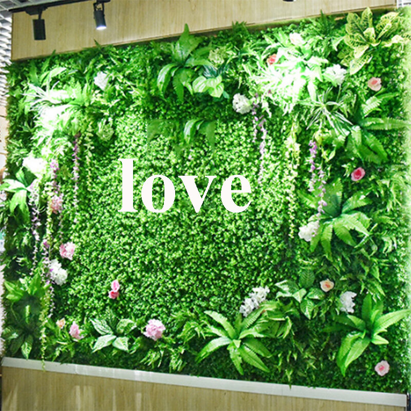 20/10Pcs 25X25ซม.ประดิษฐ์หญ้าสำหรับฉากหลังมิลานดอกไม้งานแต่งงาน Boxwood Hedge Panels garden Wall ตกแต่ง