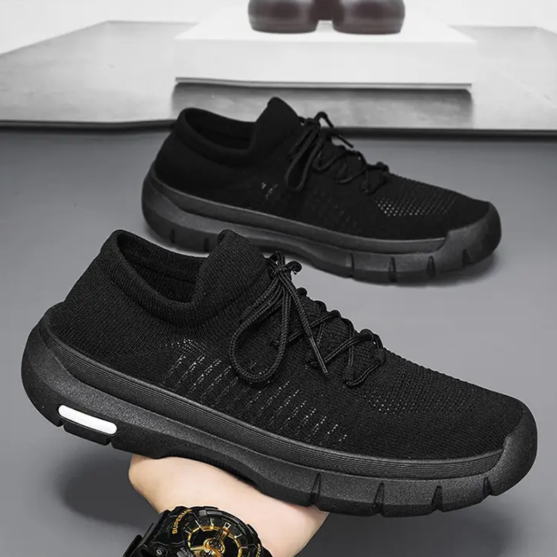 Spring Fly-woven Breathable Fashion Sports Shoes Men's Trendy All-match Anti Skid Sneakers Outdoor Comfortable Male Casual Shoes