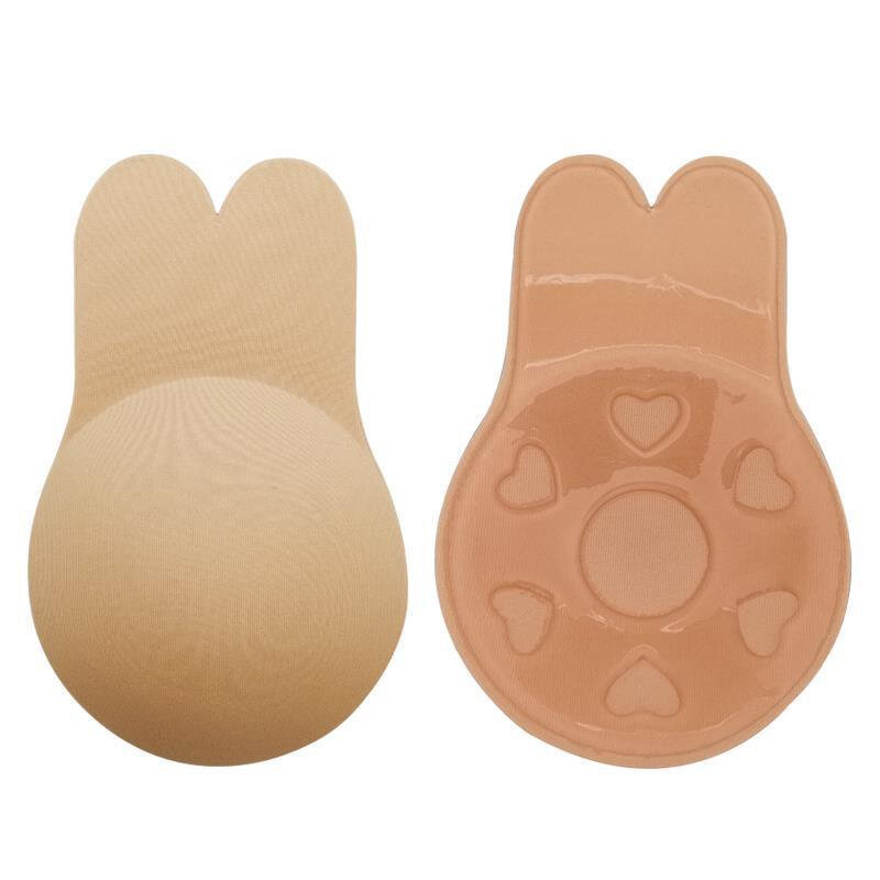 2pcs/Pair Reusable Silicone Nipple Cover Pasties Stickers Adhesive Breast Lift Up Tape Push Up Invisible Bra Rabbit Cache Teton