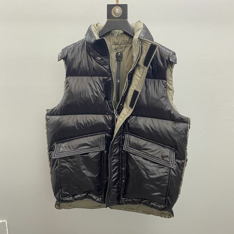 High-end Men's 90 Percent Gray Duck Down Vest High-quality Winter Warm Vests