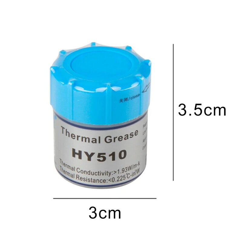 HY510 20g - 25g Grey Silicone Compound Thermal Paste Conductive Grease Heatsink CPU GPU Chipset Notebook Cooling with Scraper