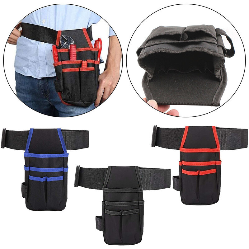 7 em 1 ferramenta cinto chave de fenda kit utilitário titular qualidade superior 600d tecido saco de ferramentas eletricista cintura bolso bolsa