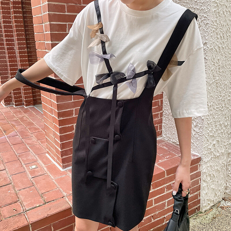Verão novo feminino laço de emenda manga curta branco em torno do pescoço pulôver camiseta topo de colheita roupas femininas y2k em sunrise t