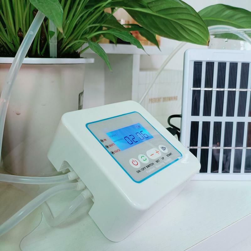 جهاز سقي الزهور امدادات الطاقة الشمسية ، منفذ مزدوج ، جهاز سقي التلقائي ، أداة الري البستانية ، USB