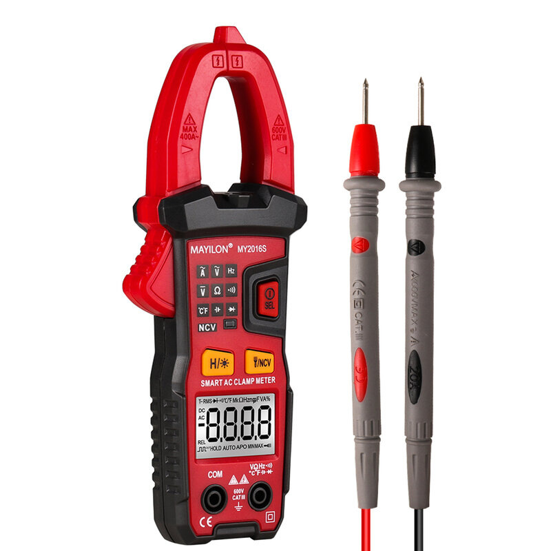 Digital Clamp Meter Multimeters MY2106S Voltage Tester Auto Range Measurement Easily Carrying Lightweight Gadgets