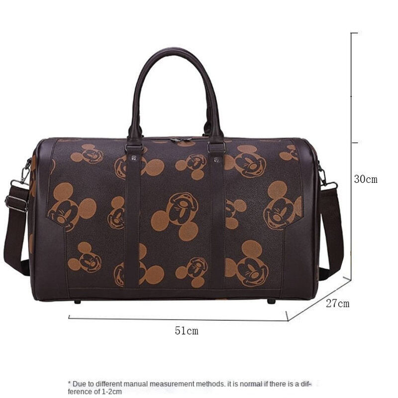 Disney co-branded Mickey Fashion walizka podróżna kosmetyczka damska torba na bagaż o dużej pojemności torebka z PU luksusowa torba płócienna