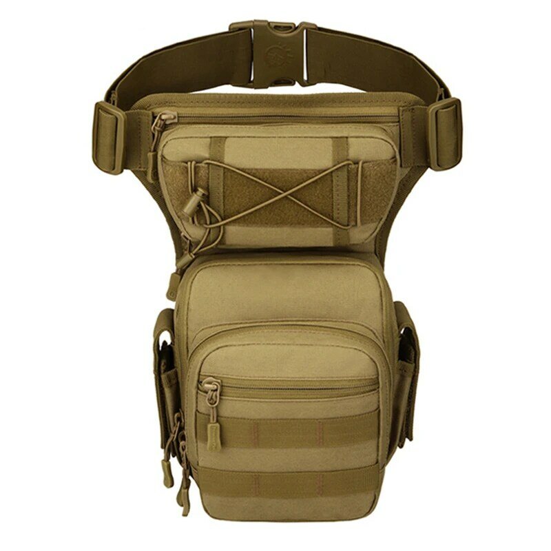 Men Leg Bag Hip Motorcycle Bags Military Waist Bag Utility Belt Pack Pouch Adjustable Hiking Male Tactical Waist Bag 2022