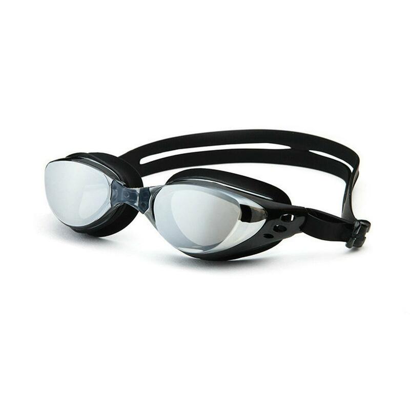 Мужские Регулируемые очки для плавания с гальваническим покрытием, водонепроницаемые противотуманные Нескользящие плавательные очки, мод...