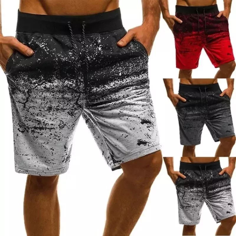 2021 Summer New Men's Casual Shorts Joggers Short Sweatpants Drawstring Hip Hop Slim Workout Shorts Plus Size