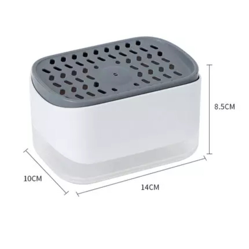 LMC 3 In 1 Portable Soap Dispenser Foam Pump Bottles Sponge Stand Hand Press Liquid Dispensing Tools Kitchen Bathroom Gadgets
