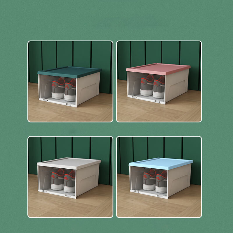 Caja De almacenamiento transparente para Zapatos, Zapatero, Organizador De Zapatos