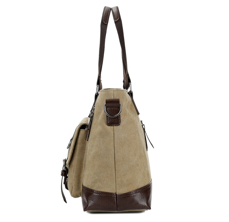 Холщовая дорожная сумка YILIAN в стиле ретро для мужчин, вместительный деловой портфель для поездок на короткие расстояния, мужская сумка