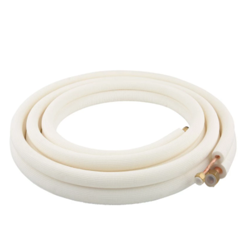 2/3/4/5/6/7 Meter Air Conditioner Copper Tube Coil 1/4'' 3/8" Foam Insulated Refrigerant Extension Tube with Nutsfor 6x10 1HP