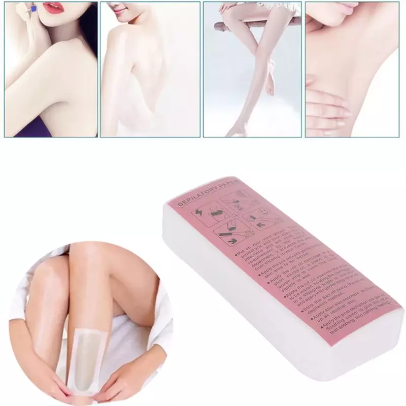 Hair Remove Wax Paper Non Woven Body Cloth Disposable Wax Paper Hair Removal Epilator Wax Strip Removing Unwanted Hair On Body