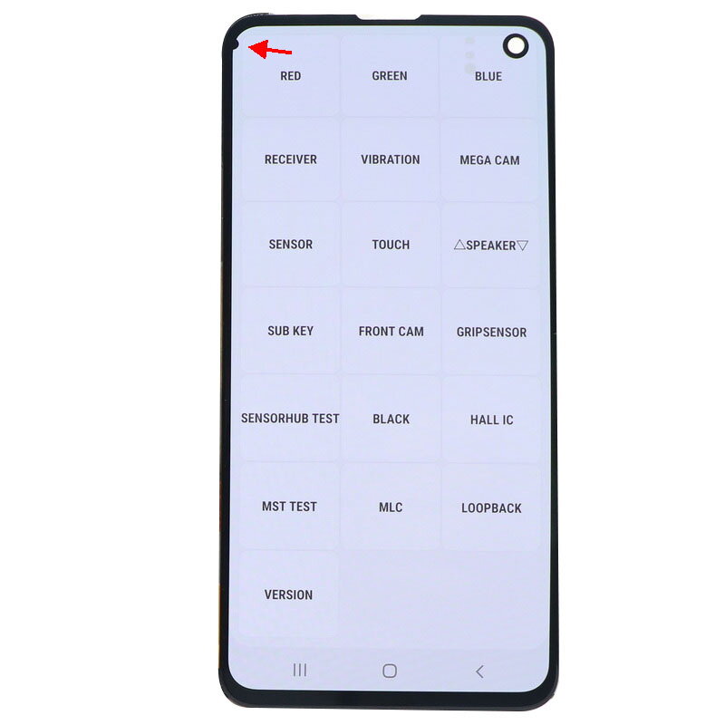 100% oryginalny AMOLED S10E LCD do SAMSUNG Galaxy S10E G970 G970F G970F/DS wyświetlacz ekran dotykowy Digitizer wymiana z kropkami