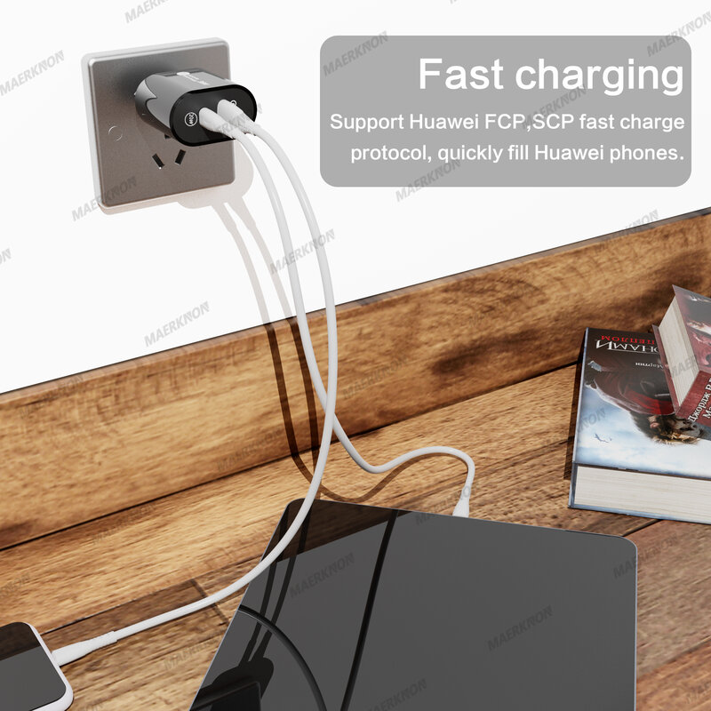 Maerknon PD USB Charger Fast Charging Charger USB-C Adapter Quick Charge Mobile Phone Charger For iPhone 13 12 11 Pro Max Xiaomi