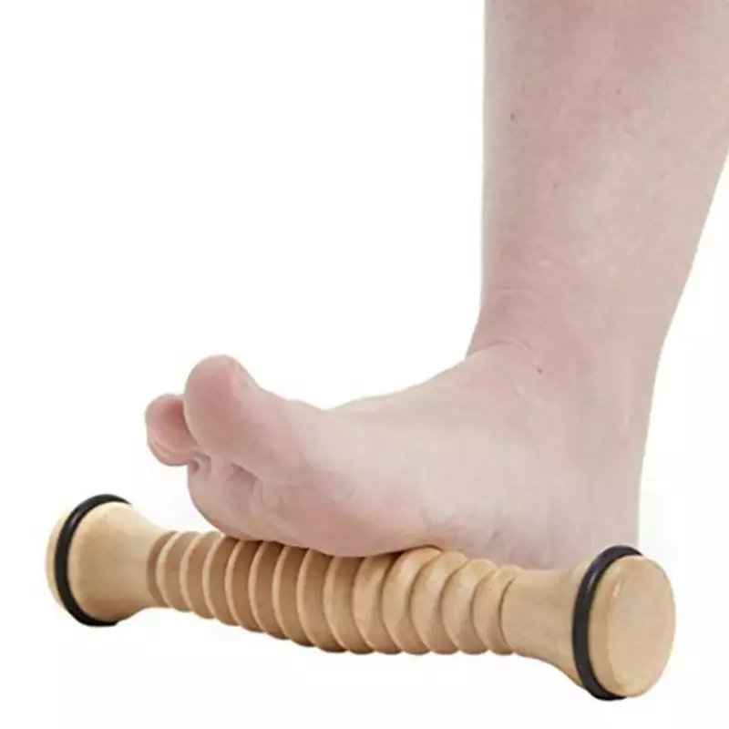 Rolka do masażu stóp z drewna na podeszwową ulgę powięziową głębokie urządzenie do masażu tkanek Stress Relief masaż stóp Rpller Relief Stress