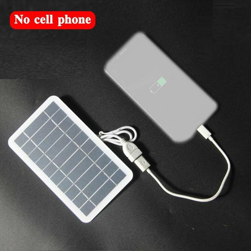 Panneau solaire portable 5V 2W, plaque solaire avec USB, charge sûre, stabilisateur, chargeur de batterie pour batterie externe, téléphone, camping en plein air