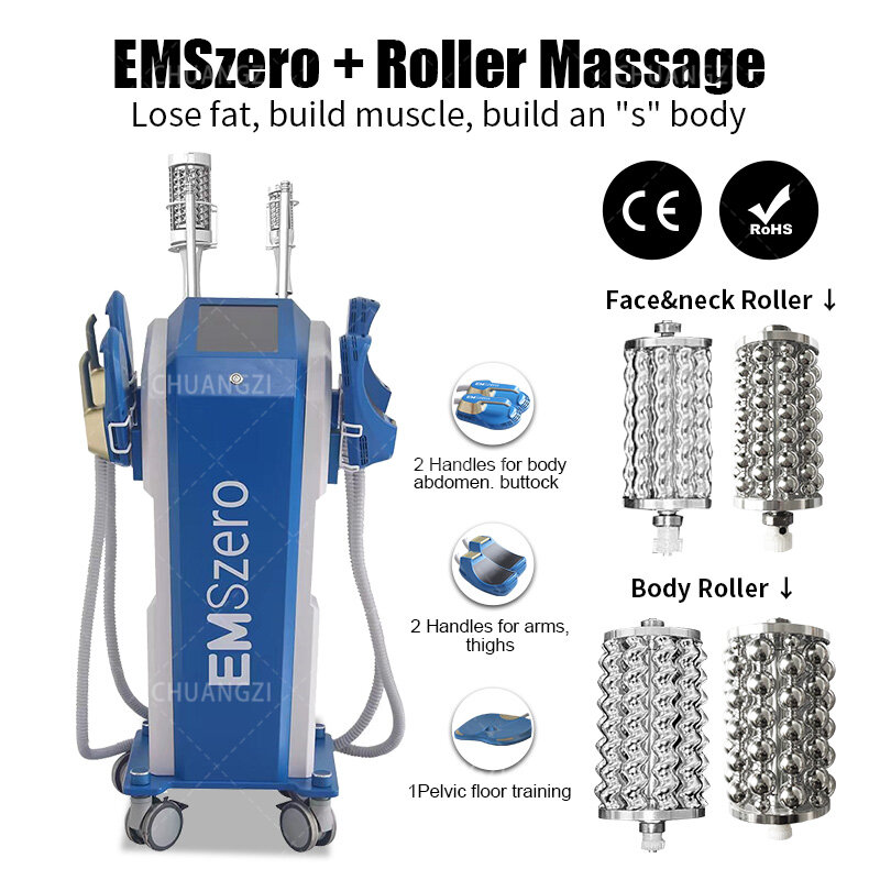 Muscle Stimulator Shaping Equipment for Salon, EMS Tesla EMSzero Neo, Hi-emt Body Sculpt Machine, 6500W, 14 Tesla