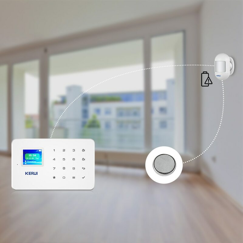 KERUI-Mini Sensor de movimiento PIR inteligente inalámbrico, Detector de alarma para GSM PSTN, sistema de alarma antirrobo para el hogar, seguridad