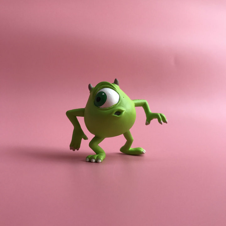 Animazione Monster University figure carine Mike Wazowski James P. Giocattolo del modello di Abu dei Boggs di grembiuli di grembiuli per il regalo dei bambini piccolo giocattolo