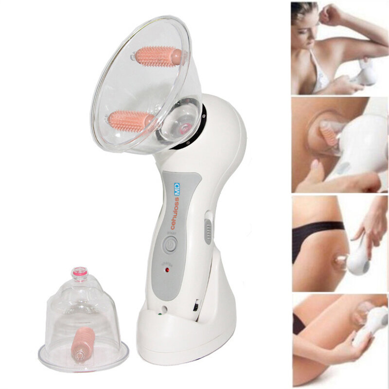 Latas de vácuo massagem corporal anti celulite massageador dispositivo terapia portátil perda peso ferramenta peito lipoaspiração elétrica mama