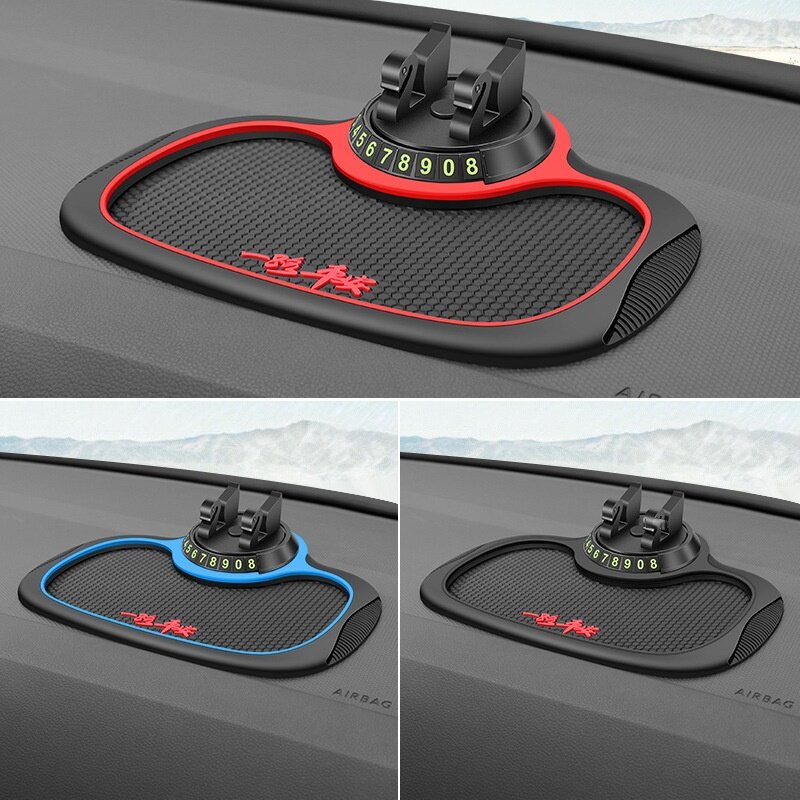 Universal Car Dashboard Sticky Anti-Slip PVC Storage Mat Silicone Non-Slip Pad Auto Mobile Phone GPS Stand With Phone Key Holder