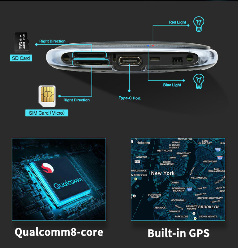 CarPlay AI Box CarPlay Mini box Android 9,0 system 4 + 64G für OEM multimedia player auf VW/audi/Benz/Nissan/Hyundi 2017-2021cars