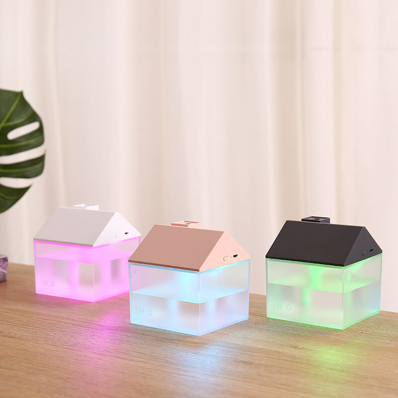 3 In 1 USB House Humidifier 250Ml Ultrasonic Mist Maker แบบพกพา Aroma Essential Oil Diffuser สี Night Night humidificador
