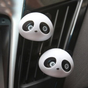 2 sztuk Cute Panda samochodów odpowietrznik odświeżacz powietrza samochodów klimatyzacja ozdoby dekoracja wnętrz zapach do samochodu akcesoria