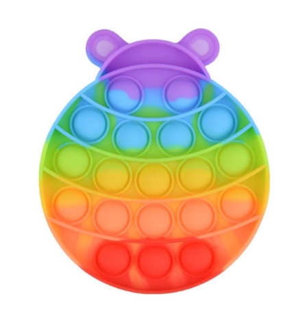 Arcoíris Bubble Pops niños Fidget Toys Sensory Autisim necesidad especial antiestrés alivio del estrés Squishy Simple hoyuple Fidget Toy
