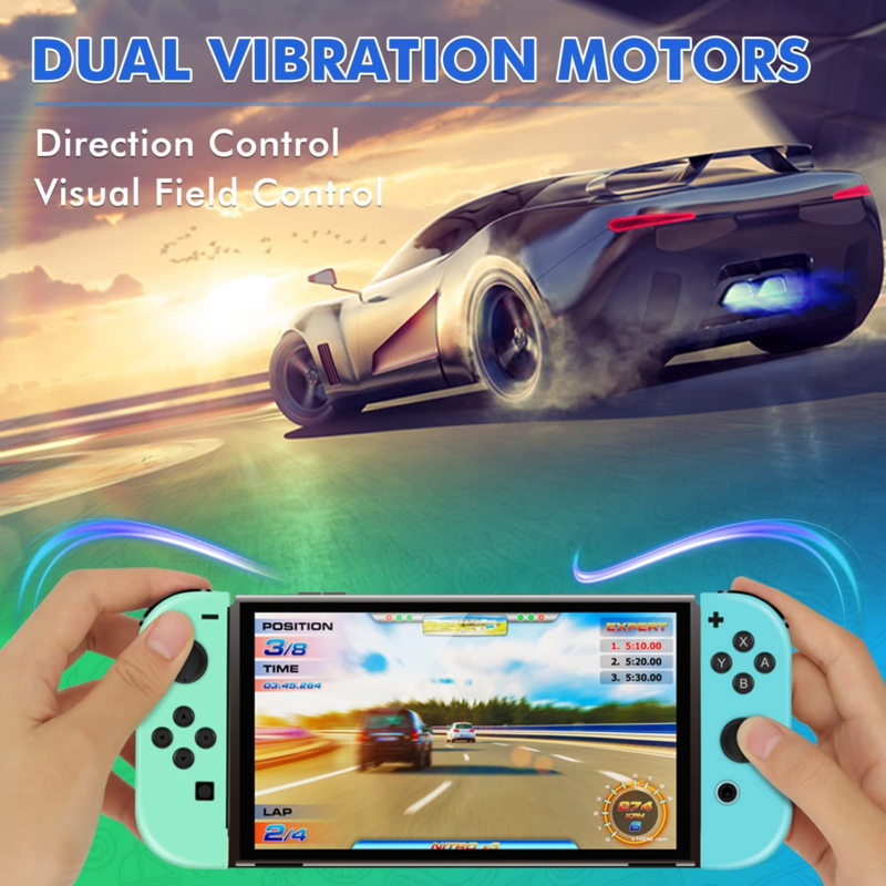 Game Switch Controller Wireless Joys Con Left Right Bluetooth Gamepad For Switch With Straps Dual Vibration Joysticks Joypad