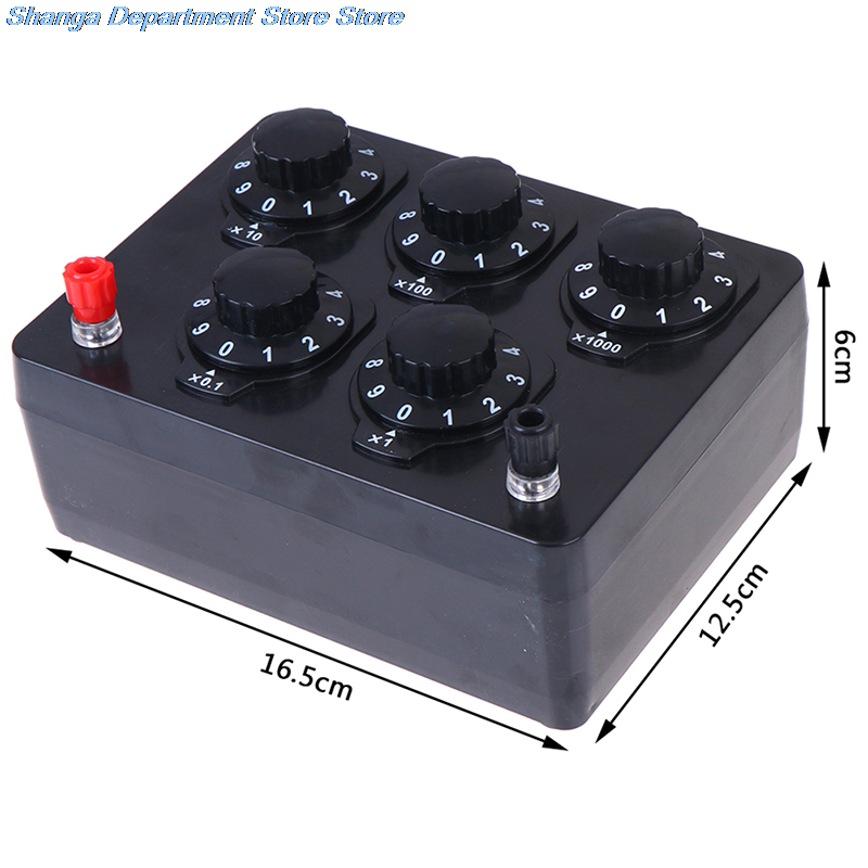Nauczanie odporność Box pięciobiegowy eksperyment fizyczny warystor 0-9999 instrumenty do nauczania fizyki średniej i średniej