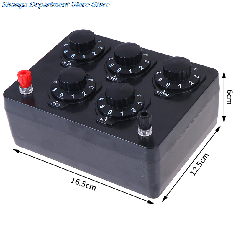 Teaching Resistance Box Five-gear Physics Experiment Varistor 0-9999 Middle And High School Physics Teaching Instruments