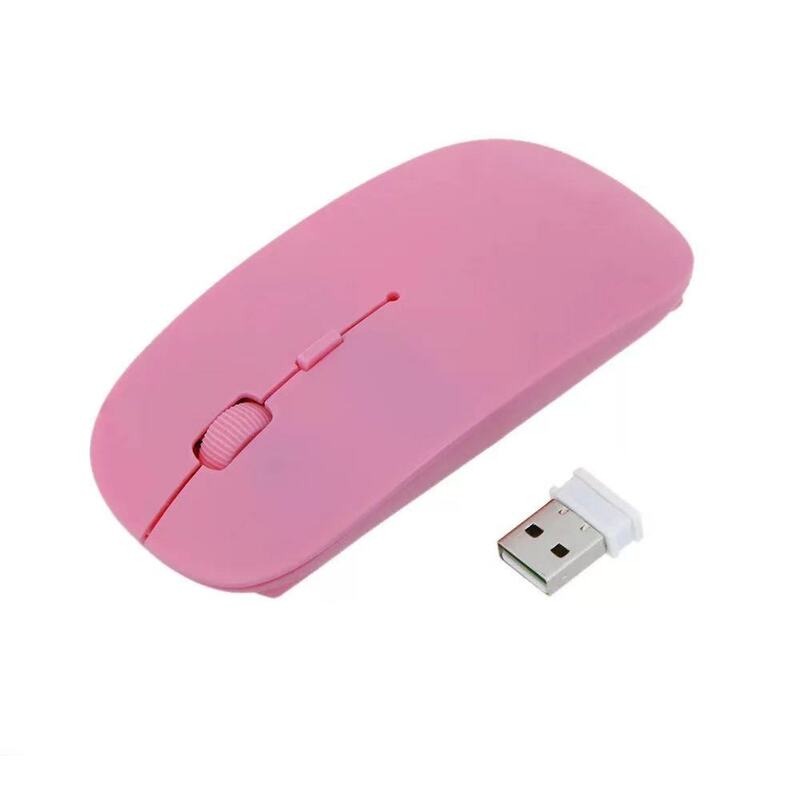 جديد ماوس لاسلكي 2.4G USB استقبال رقيقة جدا ماوس الكمبيوتر اللاسلكي البصري ، فأرة للكمبيوتر المحمول اللاسلكية ، ماوس شحن مجاني