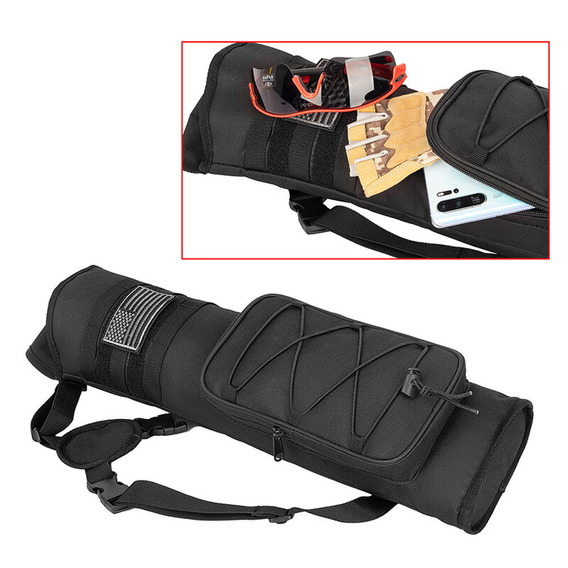 Bolsa de tiro con arco, bolso de hombro portátil, correa ajustable de grosor inferior para accesorios de caza de Tiro con Arco al aire libre